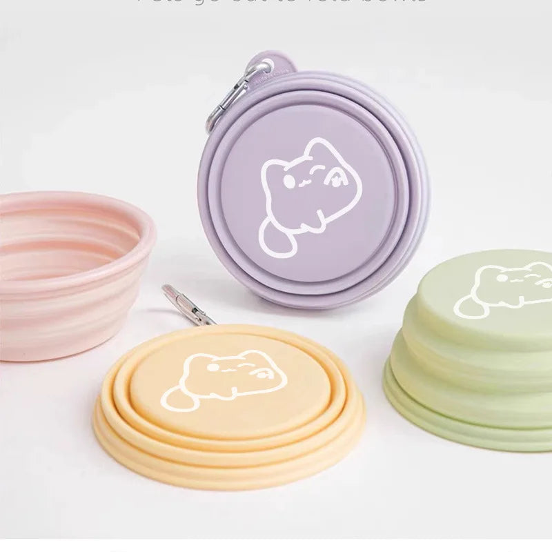 Pet Folding Silicone Bowl