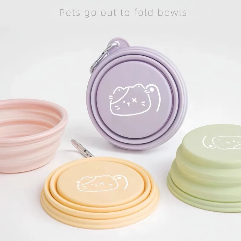 Pet Folding Silicone Bowl